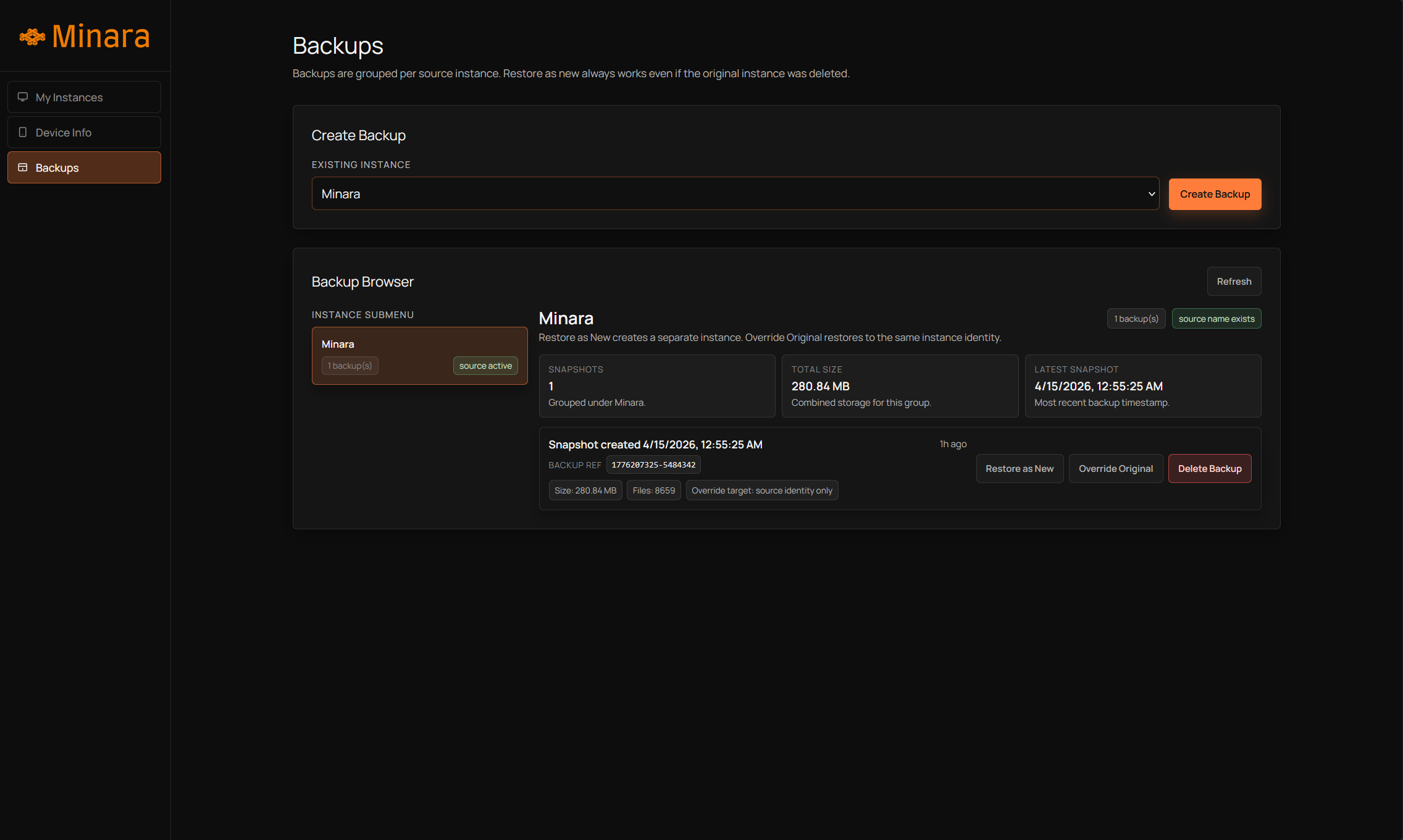 Showcase 3 - Settings